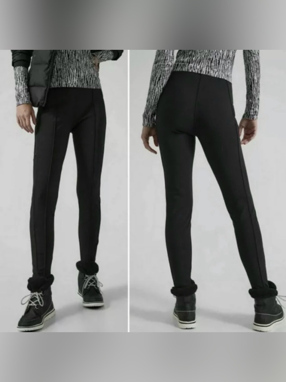 Athleta Glacier Snow Skinny Pant II Black Size 12